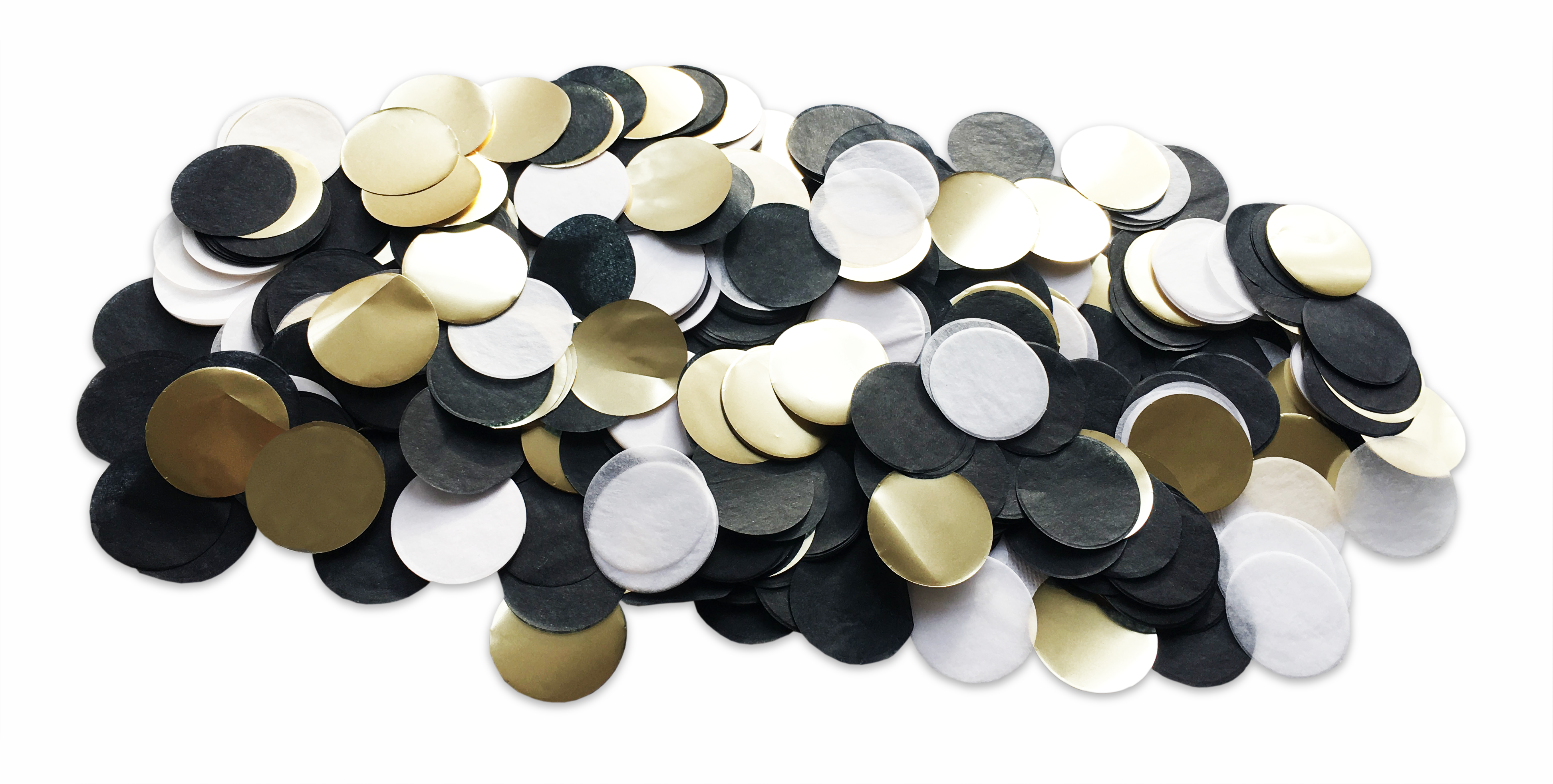 confetti zwart goud