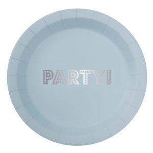borden party pastelblauw
